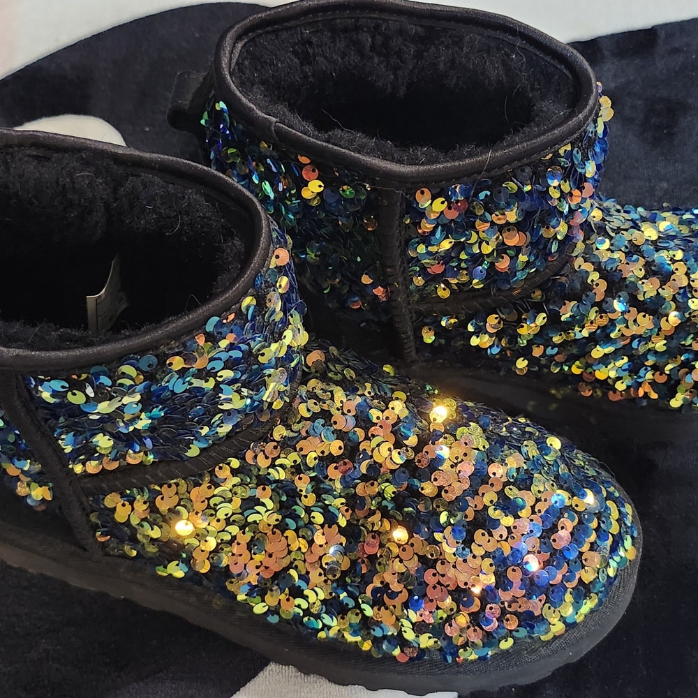 Sequin Kids Boots